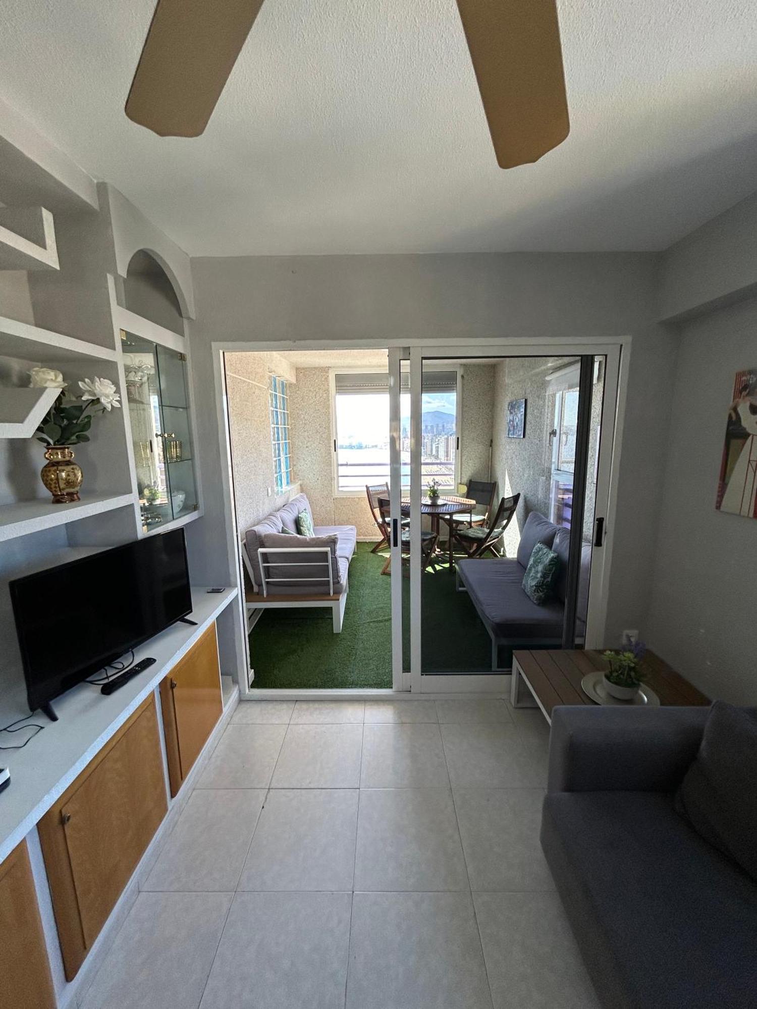 Apartamento Con Preciosas Vistas Y Piscina Benidorm Bagian luar foto